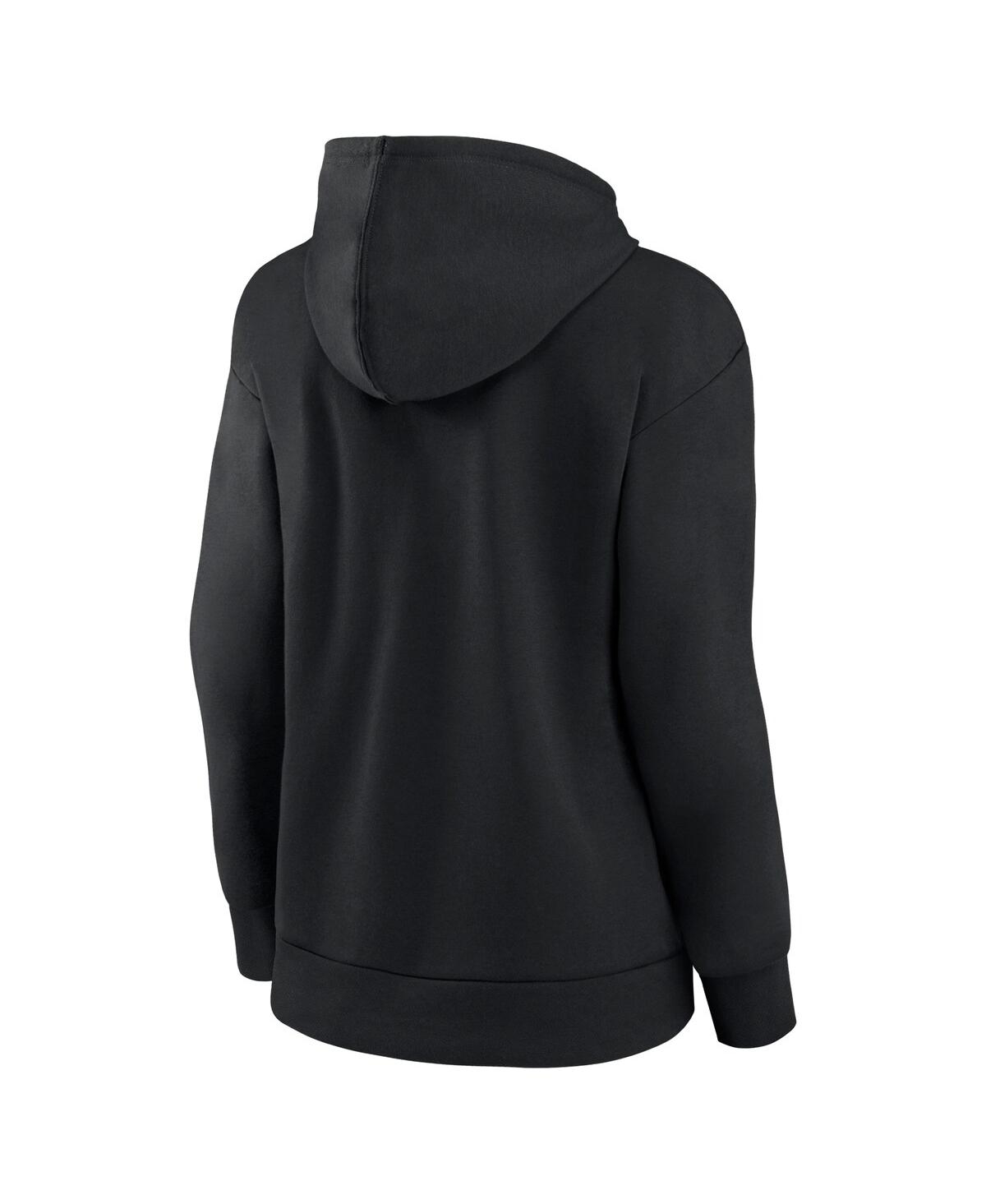 Fanatics Women's Black Tampa Bay Lightning Authentic Pro Alternate Wordmark Fleece Pullover Hoodie In Black