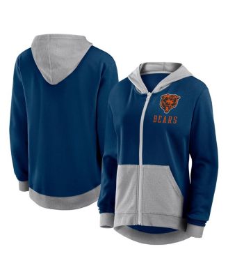 Logo Athletic - Women's Navy Chicago Bears Hit It French Terry Full-Zip Hoodie