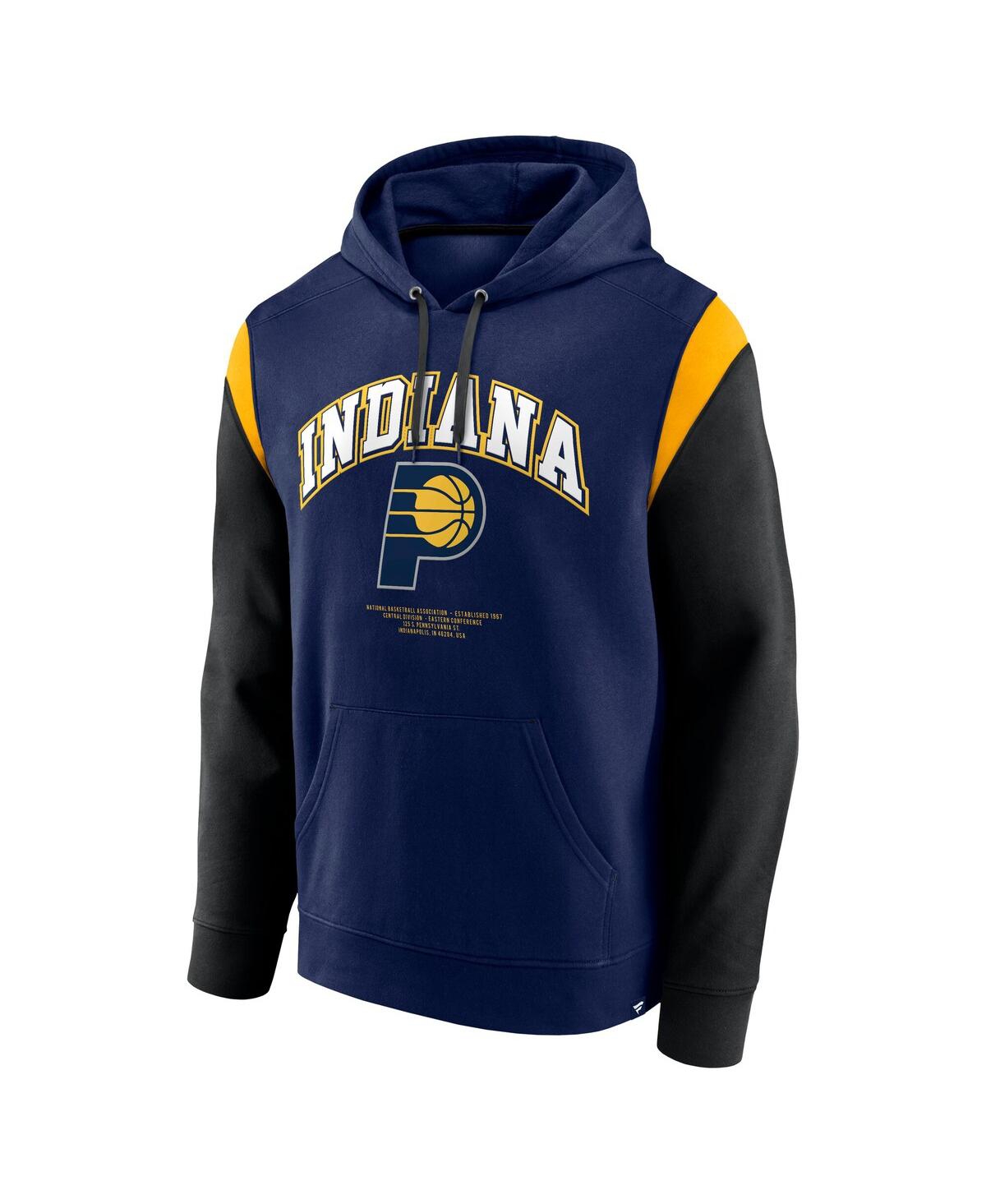 Fanatics Men's Navy Indiana Pacers Scorer Pullover Hoodie In Navy