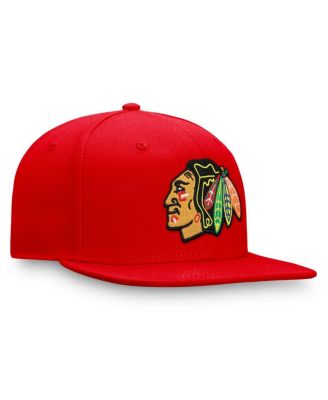 Men's Red Chicago Blackhawks Core Primary Logo Snapback Hat