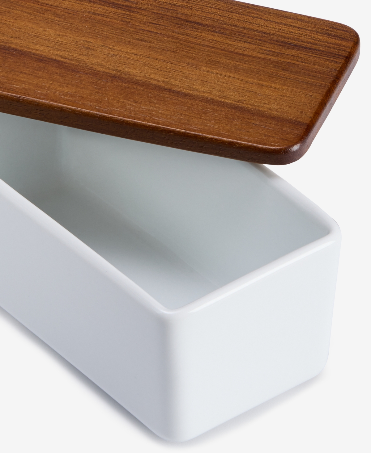 The Cellar James Lidded Butter Dish, Exclusively At Macy's In White