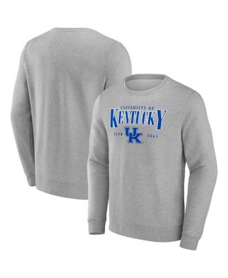 Fanatics - Men's Gray Kentucky Wildcats True Classics Act Fast Fleece Pullover Sweatshirt