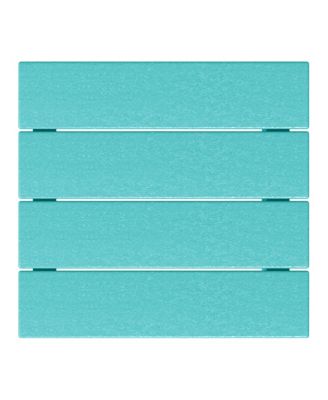 Kids 3-Piece Outdoor HDPE Adirondack Chairs With Square Side Table Set