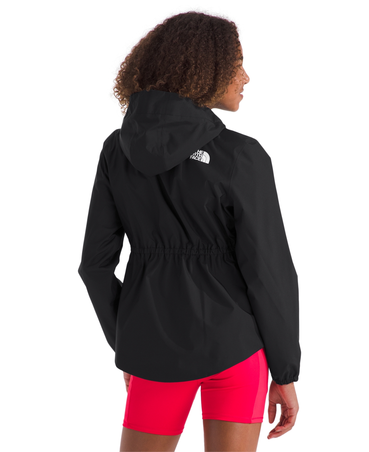 The North Face Big Girls Antora Rain Jacket In Tnf Black