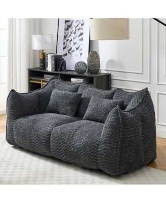 Bean Bag Chair for Adults, Cozy Chenille Sofa, Perfect for Gaming, Reading, and Relaxing