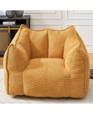 Comfortable Chenille Bean Bag Chair with Armrests for Living Rooms, Bedrooms, Gaming and Watching TV