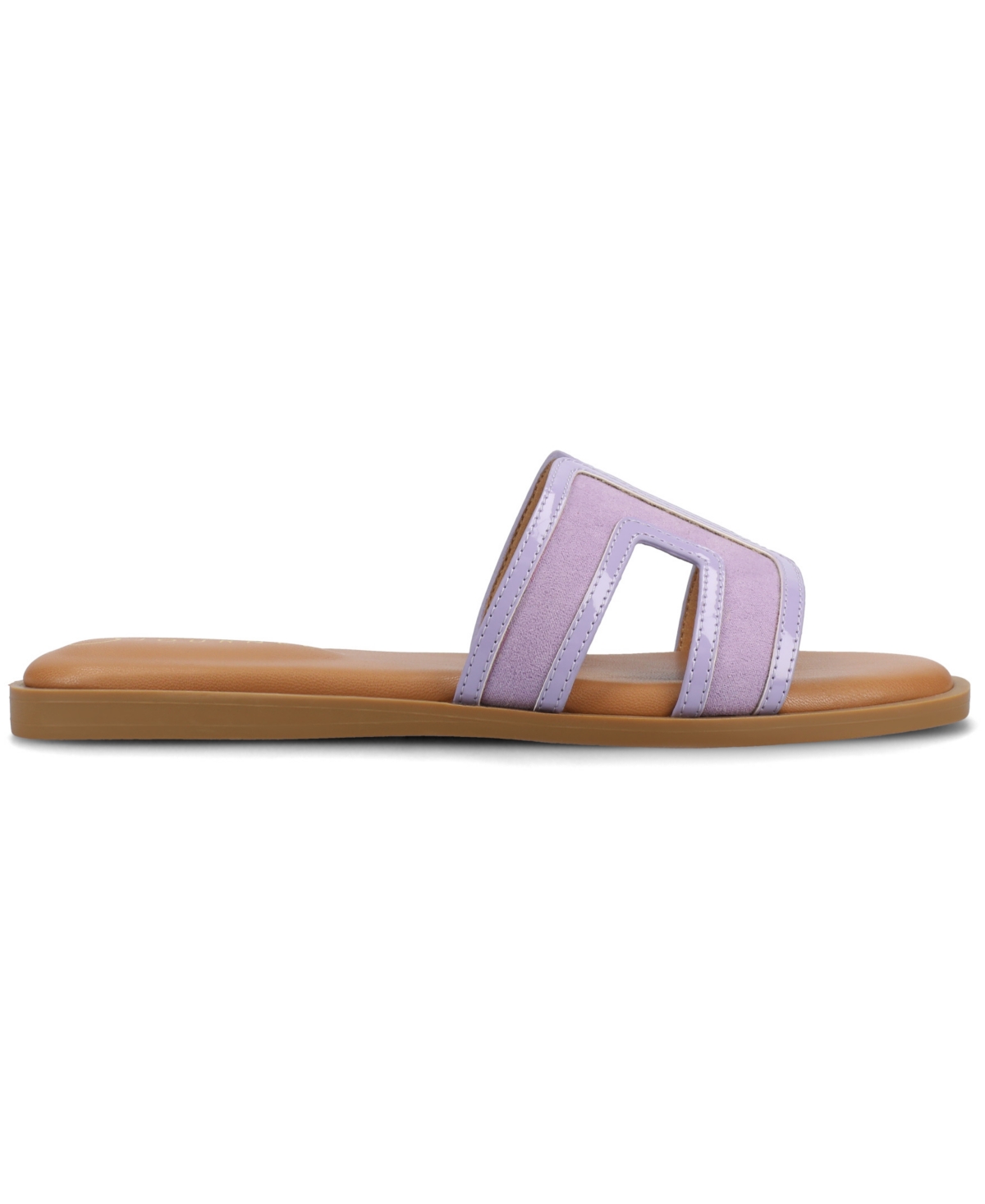 Shop Journee Collection Women's Primah Slide Flat Sandals In Lilac