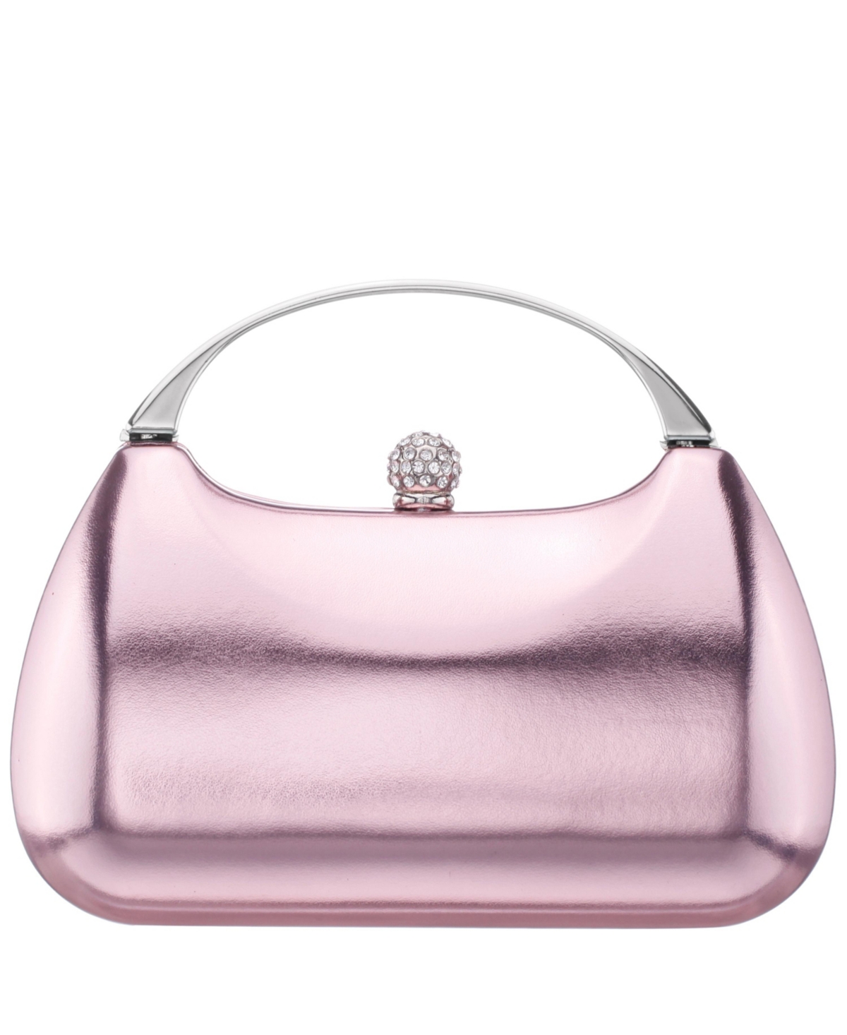 NINA MINAUDIERE WITH METAL HANDLE CLUTCH 