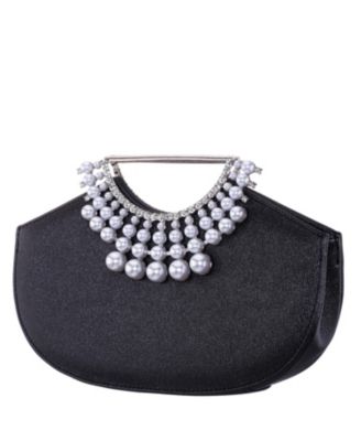 Crystal Encrusted Small Handle Bag