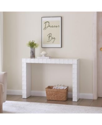 Turlock Wooden Console Table - Minimalist Sofa Table, Side Table, Entryway Table and Display Table