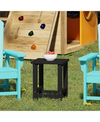 Kids Outdoor Patio Furniture HDPE Adirondack Square Side Table