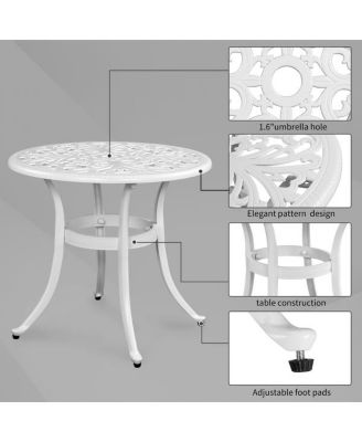 Phoenix Cast Aluminum Cocktail Table for Outdoor Entertaining