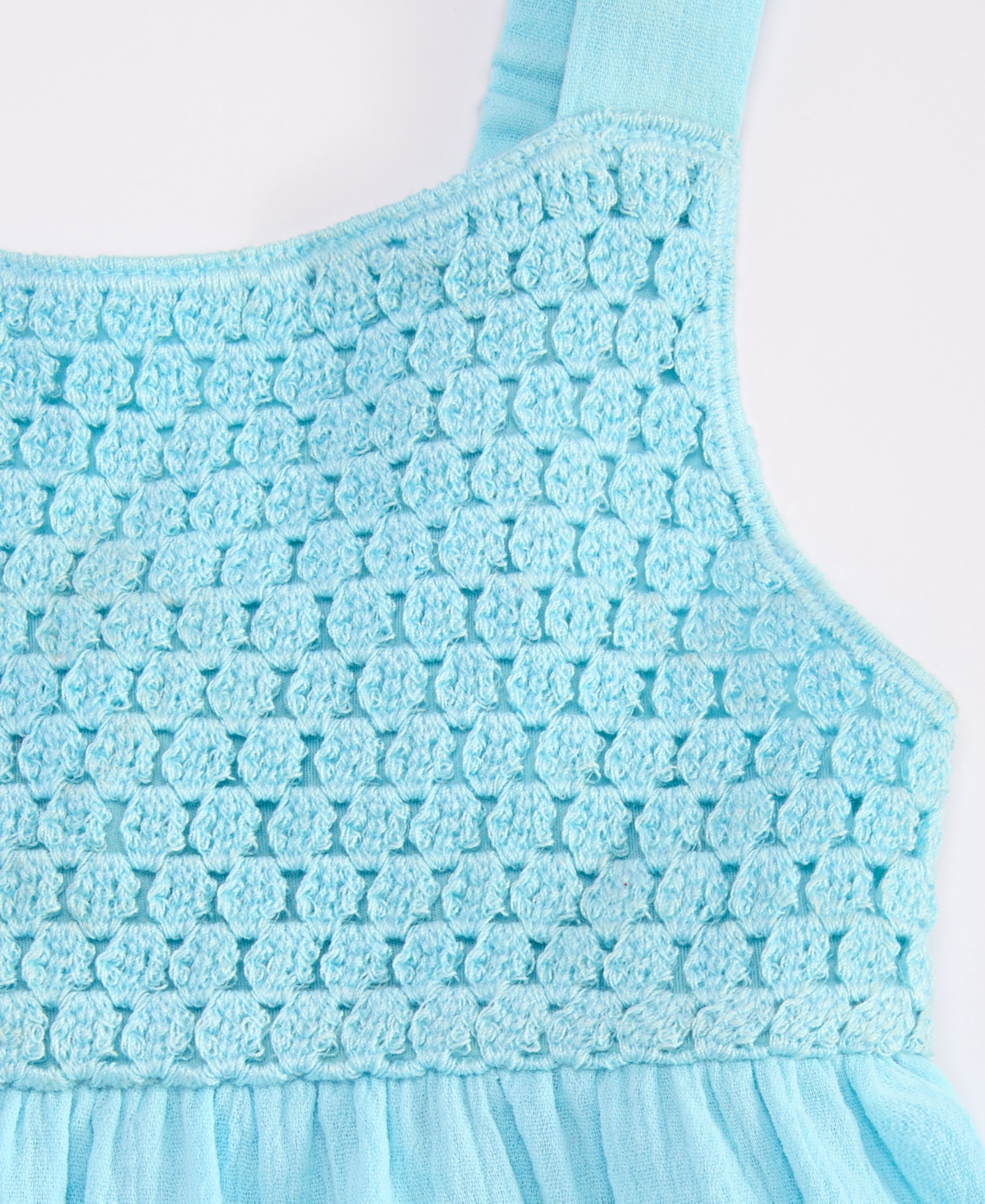 Epic Threads Kid Girl Cotton Crochet Swing Tank Top, Exclusively At Macy's In Crystal Bl