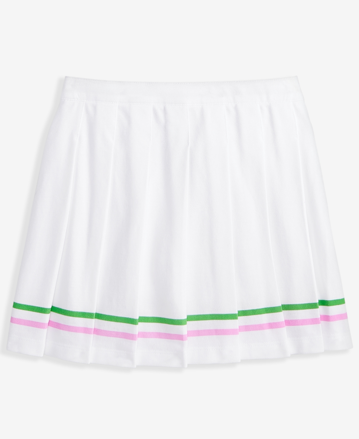 Epic Threads Kid Girl Striped Tennis Skirt, Exclusively At Macy's In Bright Whi