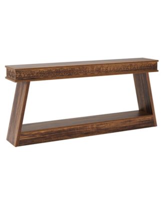 Farmhouse Entryway Table, 70.87-Inch Console Table with Storage, Wood Sofa Table Behind The Couch, Industrial Hallway Accent Table