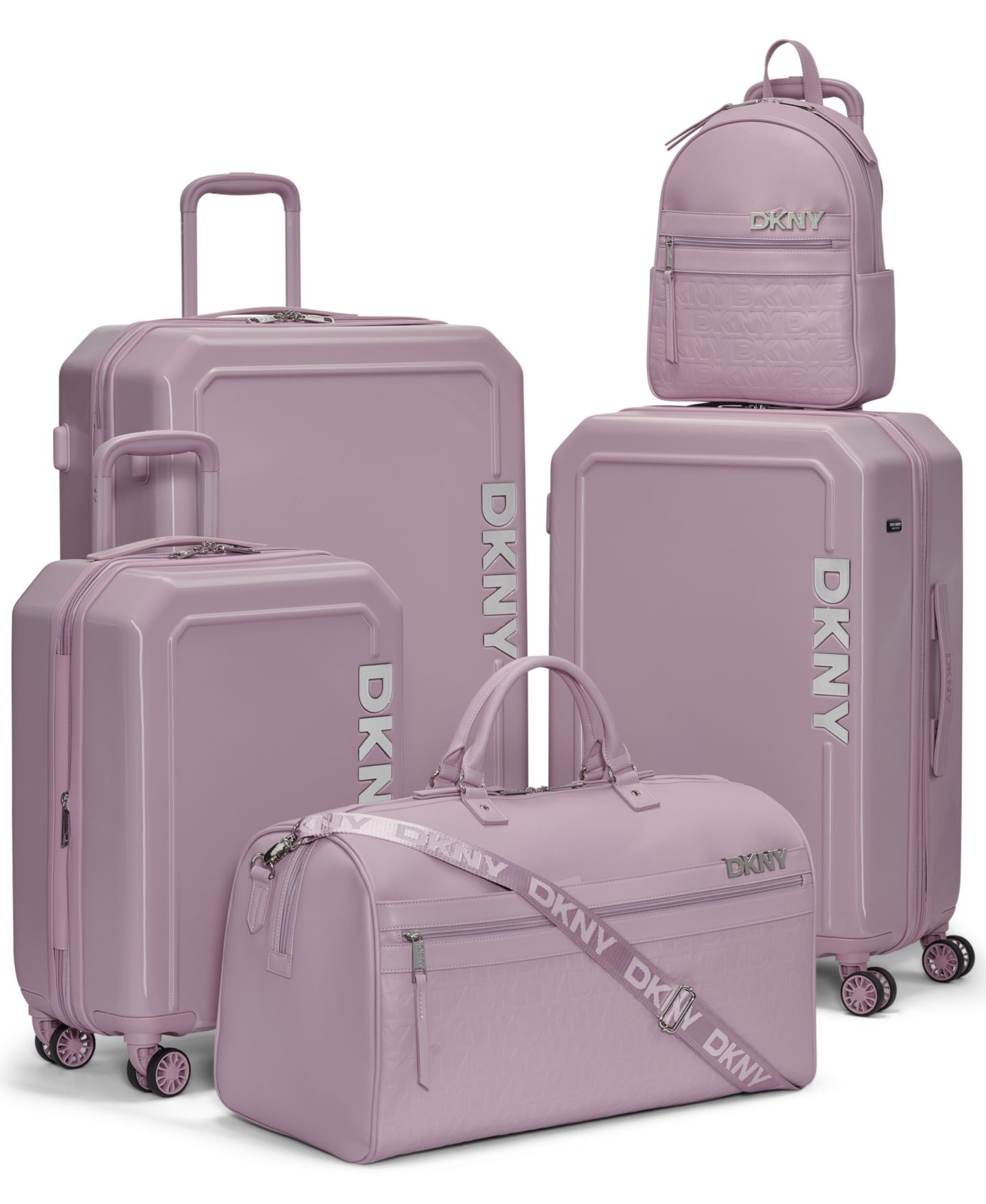 Чемодан DKNY Clean Cut Small Carry-on Spinner, цвет: Лавандовый — фото 13