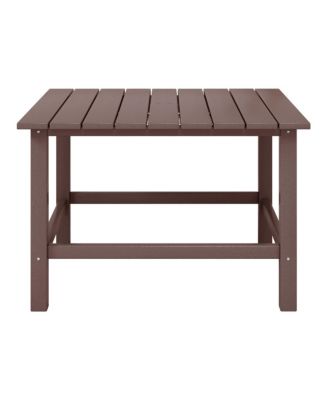 Kids Outdoor Patio Furniture HDPE 30" Wide Square Dining Table