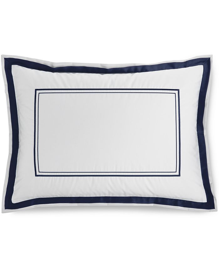 Hotel Collection Embroidered Frame Sham, Standard, Created for Macy's