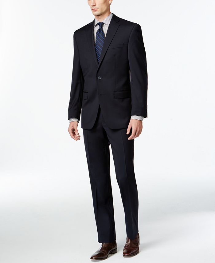 Calvin klein navy slim fit new arrivals tuxedo
