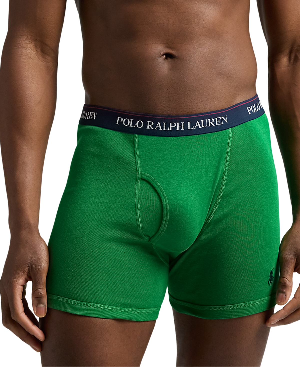Polo Ralph Lauren Men's 5-pack Classic-fit Cotton Knit Boxers, Exclusively At Macy's In Cruise Navy,rl2000 Red,heritage Royal,bi