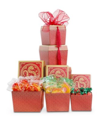 Alder Creek Gift Baskets Lunar New Year Gift Tower, 4 Items - Macy's