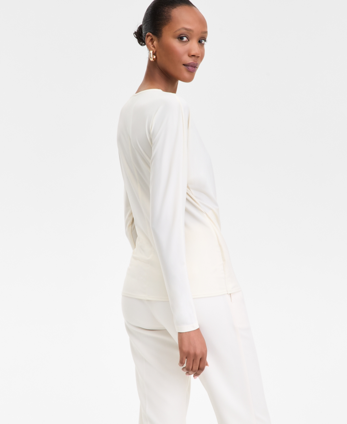 Inc International Concepts Women's Dolman-sleeve Top, Exclusively At Macy's In Vintage Cr