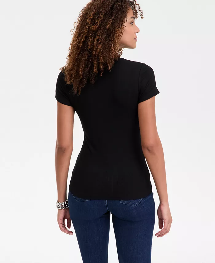 Women's Ribbed Scoop-Neck Top - thumbnail 7