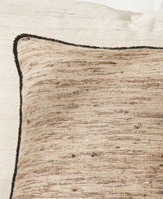 Beaded Decorative Pillow, 16" x 16"