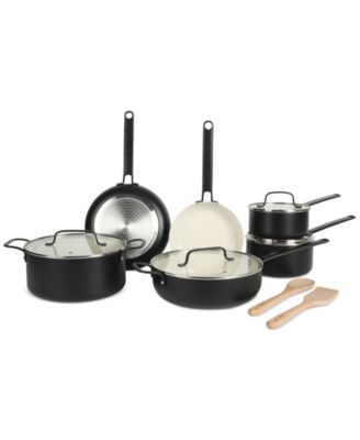 Martha Stewart Collection - Emmeline 12-Pc. Premium Nonstick Ceramic Cookware Set