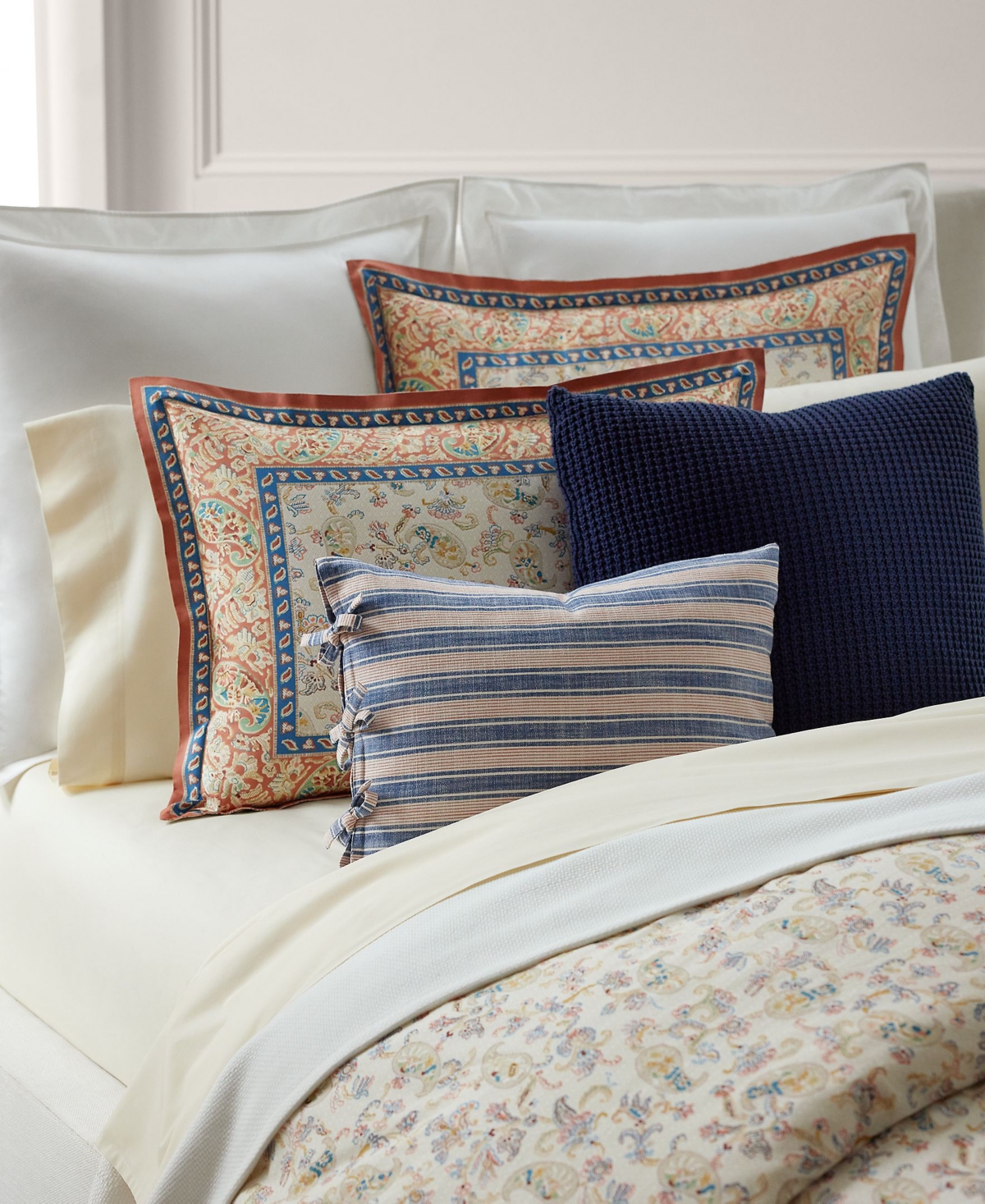 Lauren Ralph Lauren Bering Paisley Cotton Percale 3-Pc. Duvet Cover Set