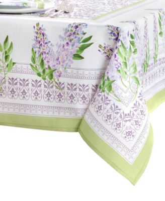 Lilac Garden Floral Rectangle Tablecloth, 60" X 84"