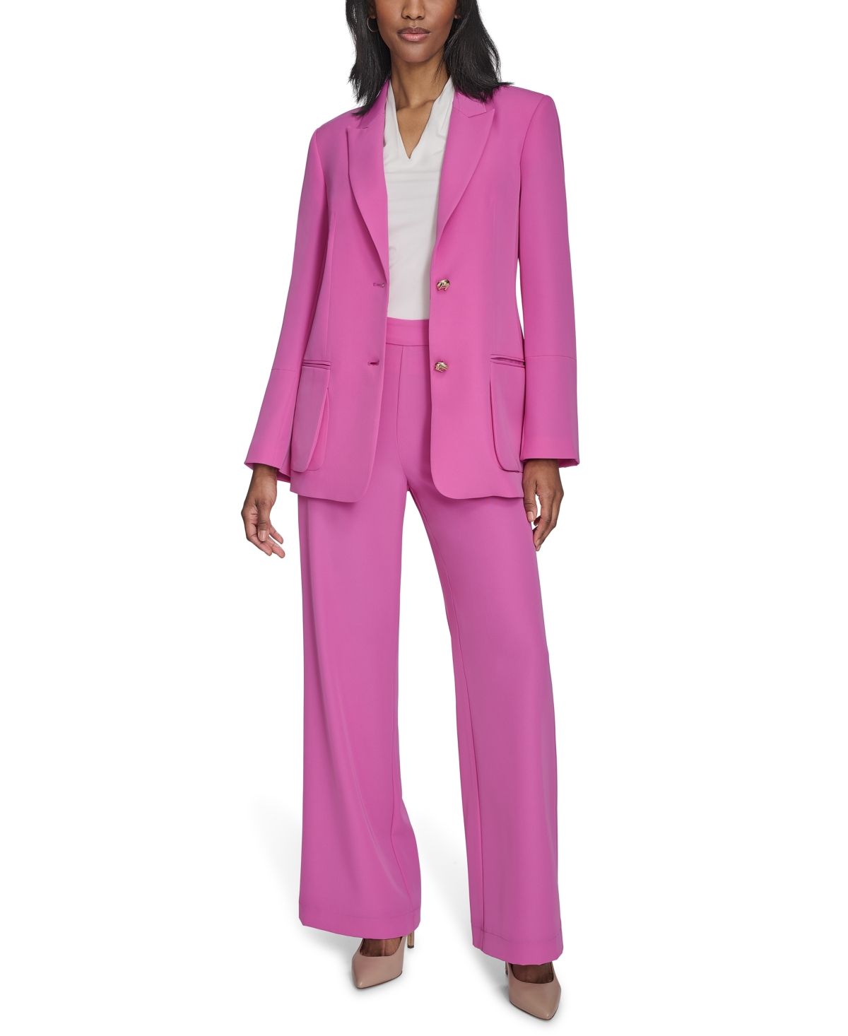 HALSTON WOMEN'S HIGH-RISE WIDE-LEG PULL-ON PANTS 
