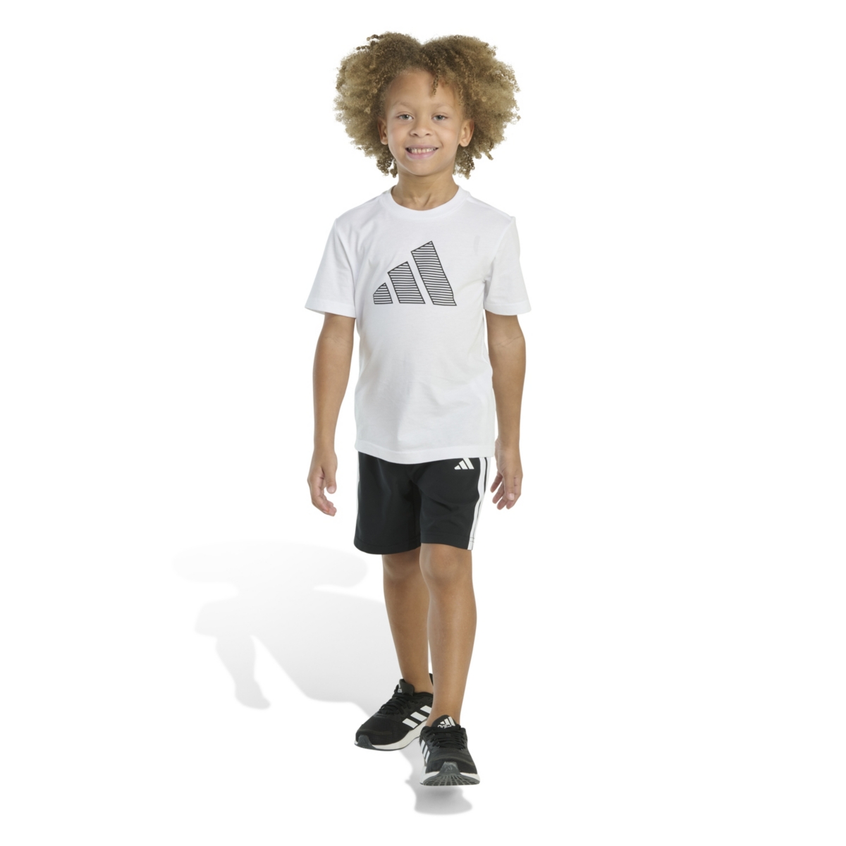 Adidas Originals Toddler & Little Boys Short-sleeve T-shirt & Woven Shorts, 2 Piece Set In White