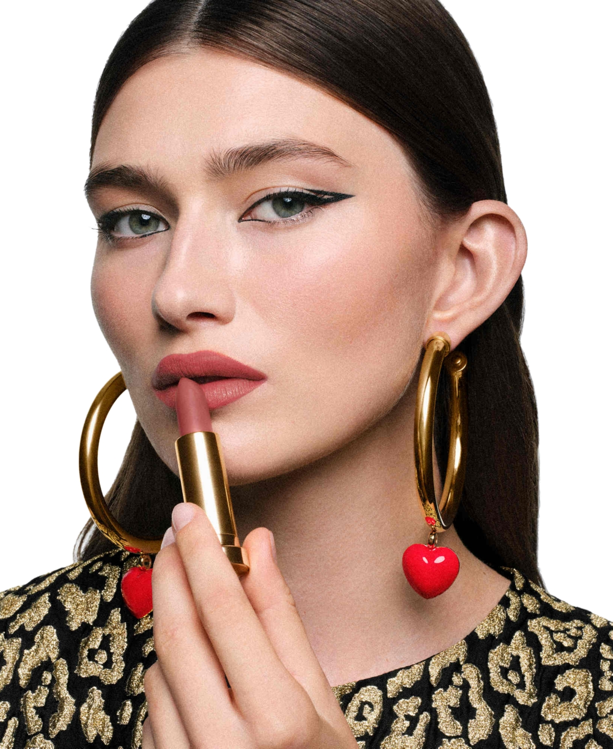 Carolina Herrera Fabulous Kiss Wild At Heart Spring Collection Lipstick Refill In 491- 5th Ave Rose (matte)