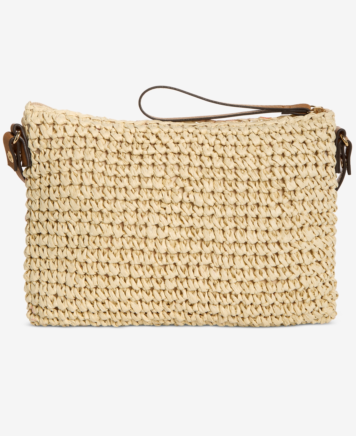 Style & Co Geo Printed Straw Small Crossbody, Exclusively At Macy's In Geometric Print
