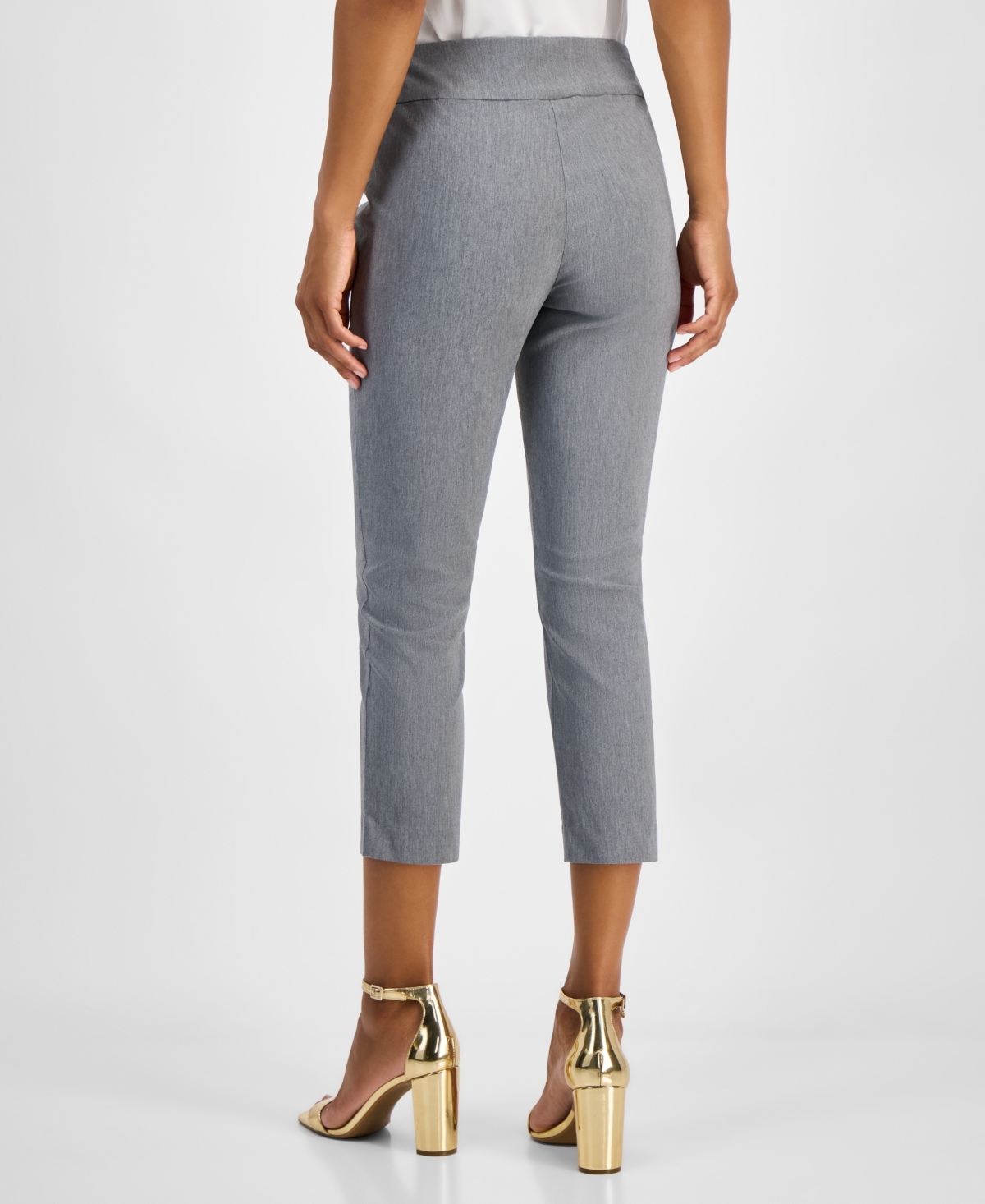 Inc International Concepts Women's Tummy-control Pull-on Capri Pants, Created For Macy's