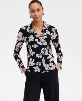 I.N.C. International Concepts - Women's Johnny-Collar Top