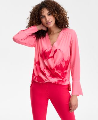 I.N.C. International Concepts - Women's V-Neck Long-Sleeve Top
