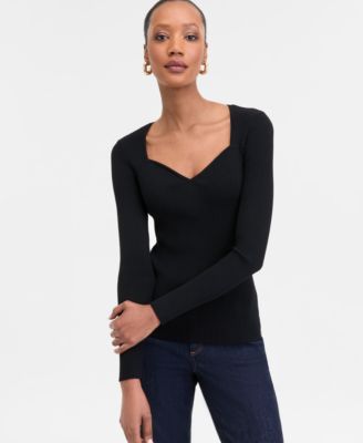 I.N.C. International Concepts - Women's Sweetheart-Neck Sweater