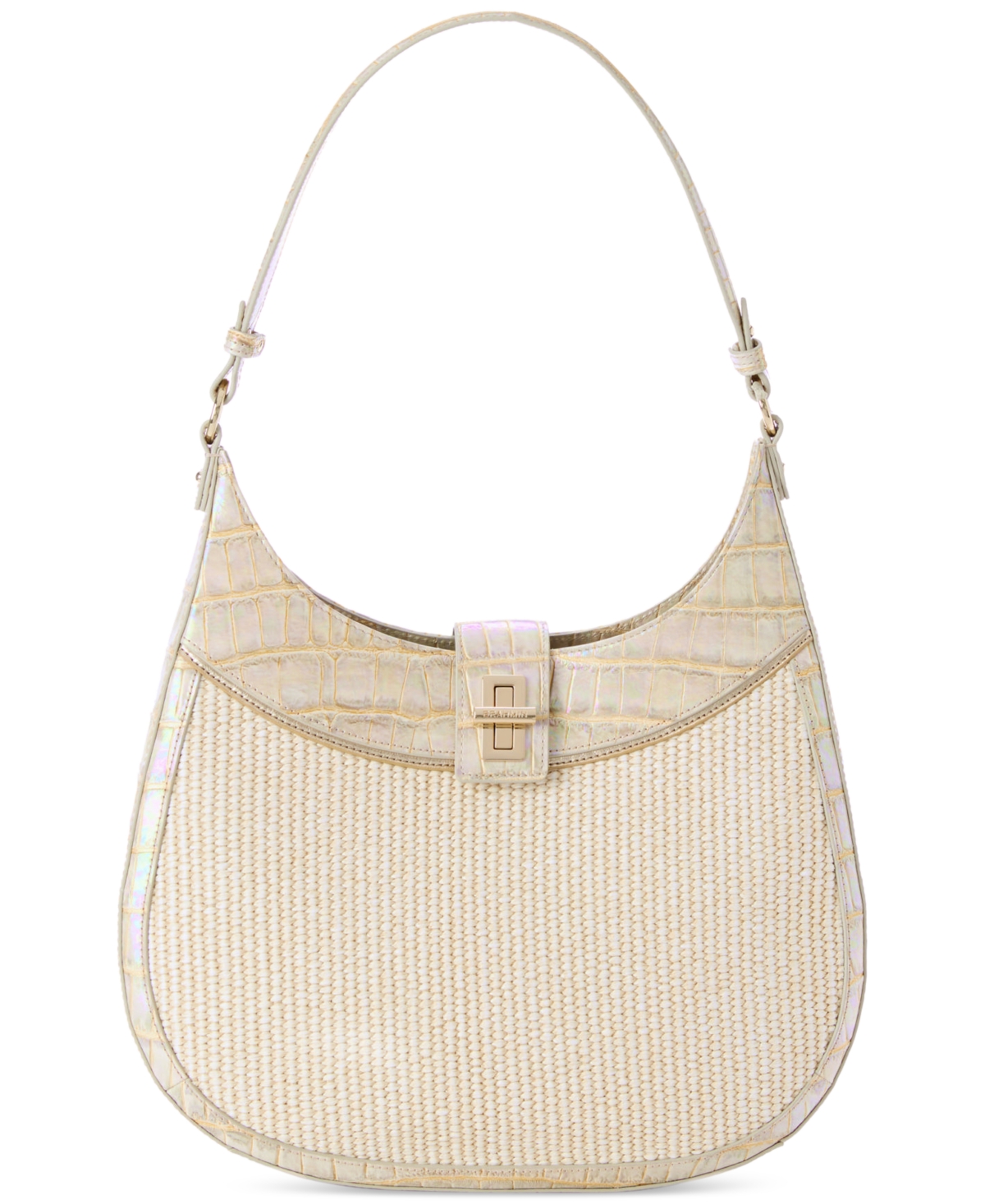 Fallon Medium Leather Shoulder Bag - Tiramisu