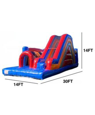 Obstacle Course Bounce House with Slide (with Blower)