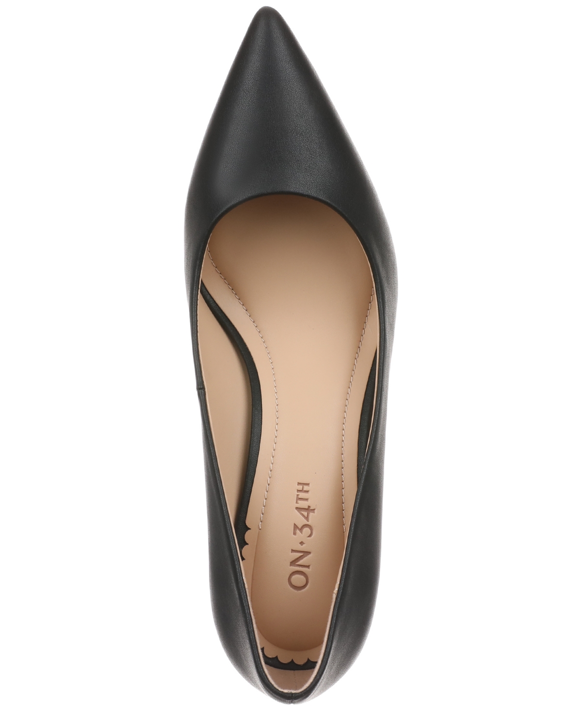 On 34th Women's Mariahh Pointed-toe Pumps, Exclusively At Macy's In Black Smooth
