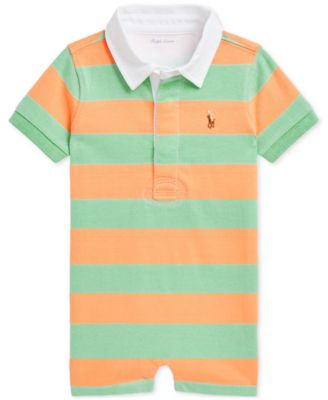 Baby Striped Rugby Shortalls