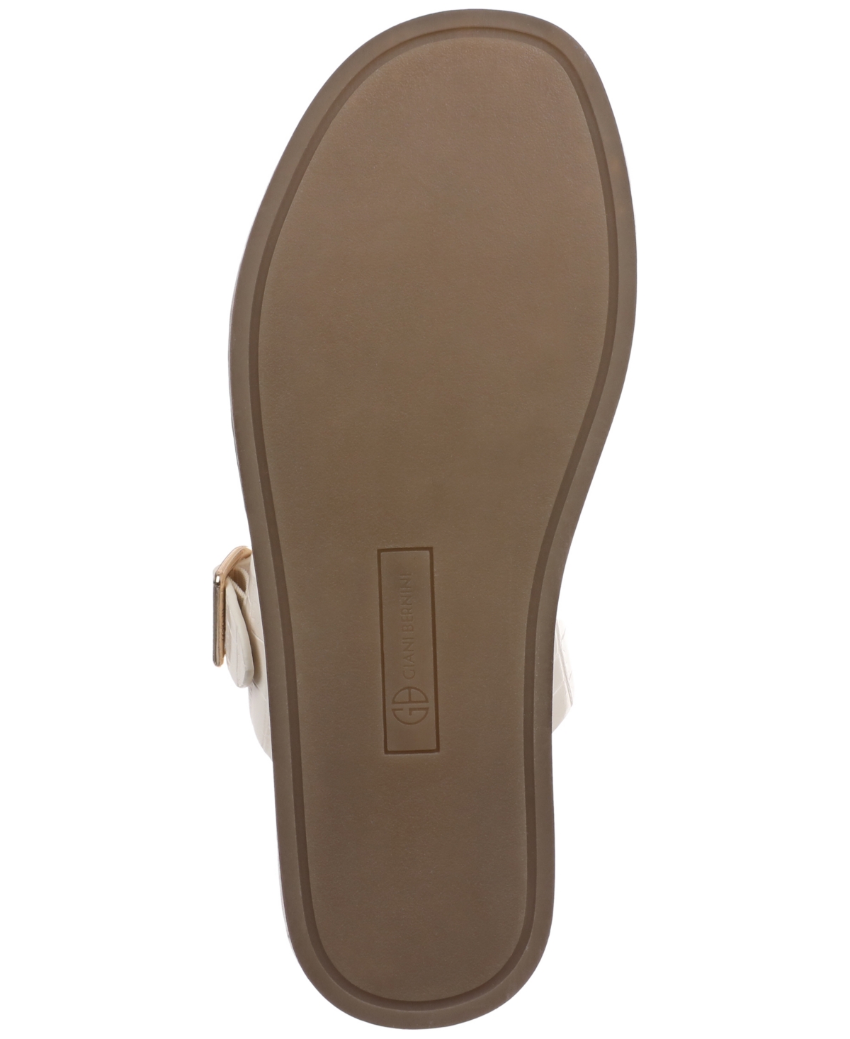 Shop Giani Bernini Women's Gianaa Memory Foam Double Band Footbed Sandals, Created For Macy's In White