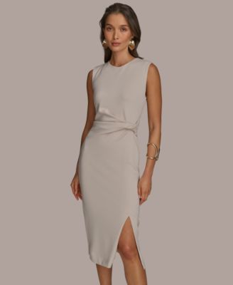 Women's Jewel-Neck Sheath Dress