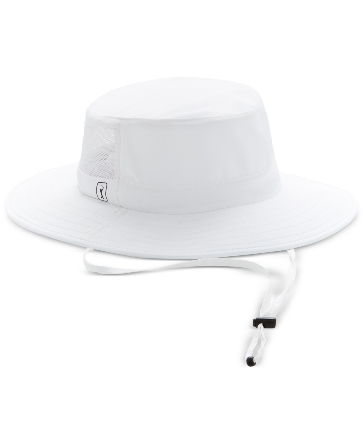 Men's Pga Tour Green Solar Bucket Hat - Bright White