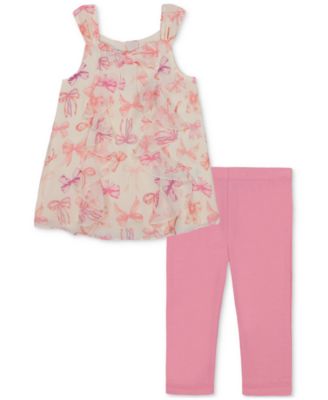 Kids Headquarters - Baby Girls 2-Pc. Printed Tunic & Capri Leggings Set