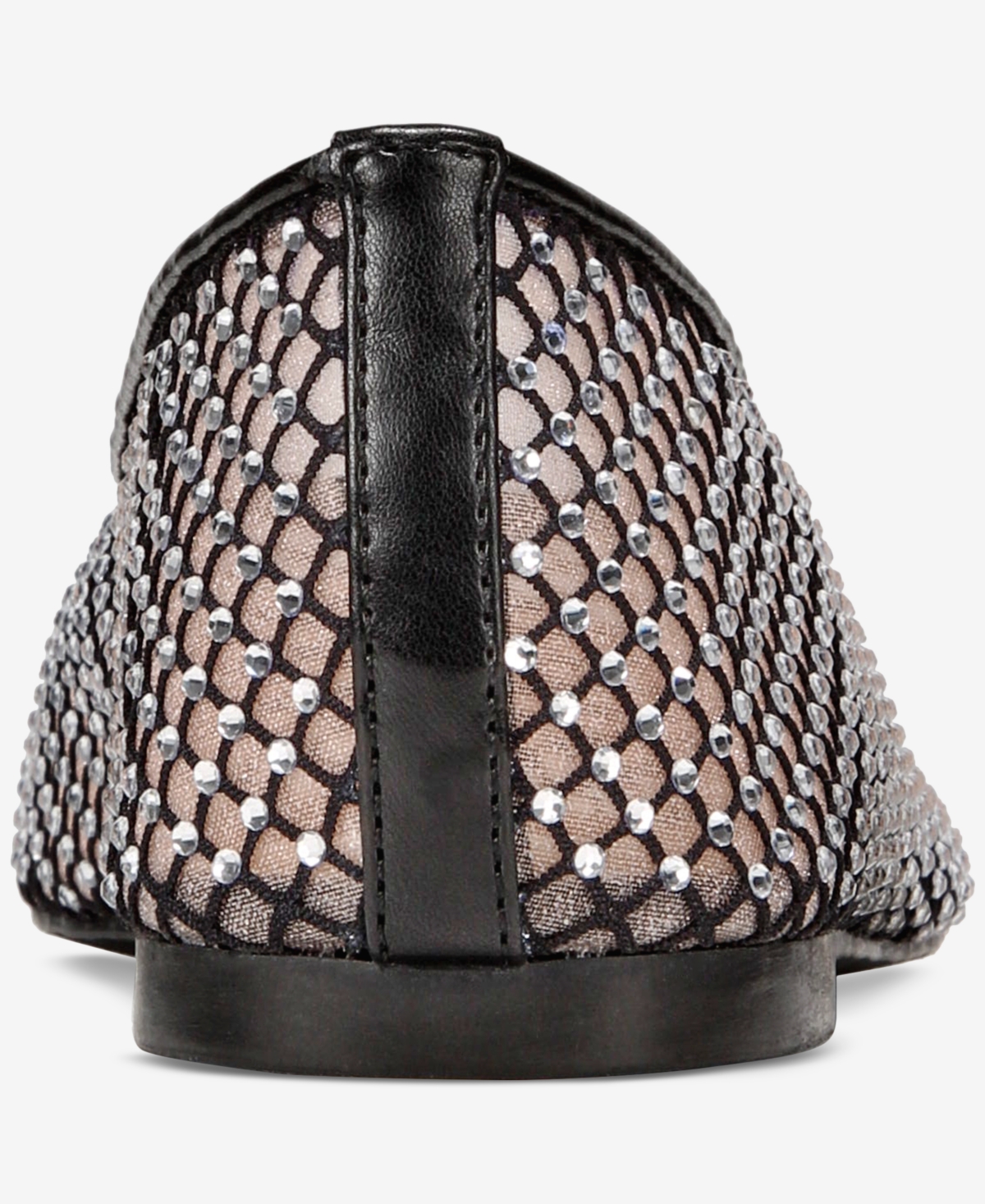 Inc International Concepts Women's Ramiza Mesh Ballet Flats, Exclusively At Macy's In Black Bling Mesh
