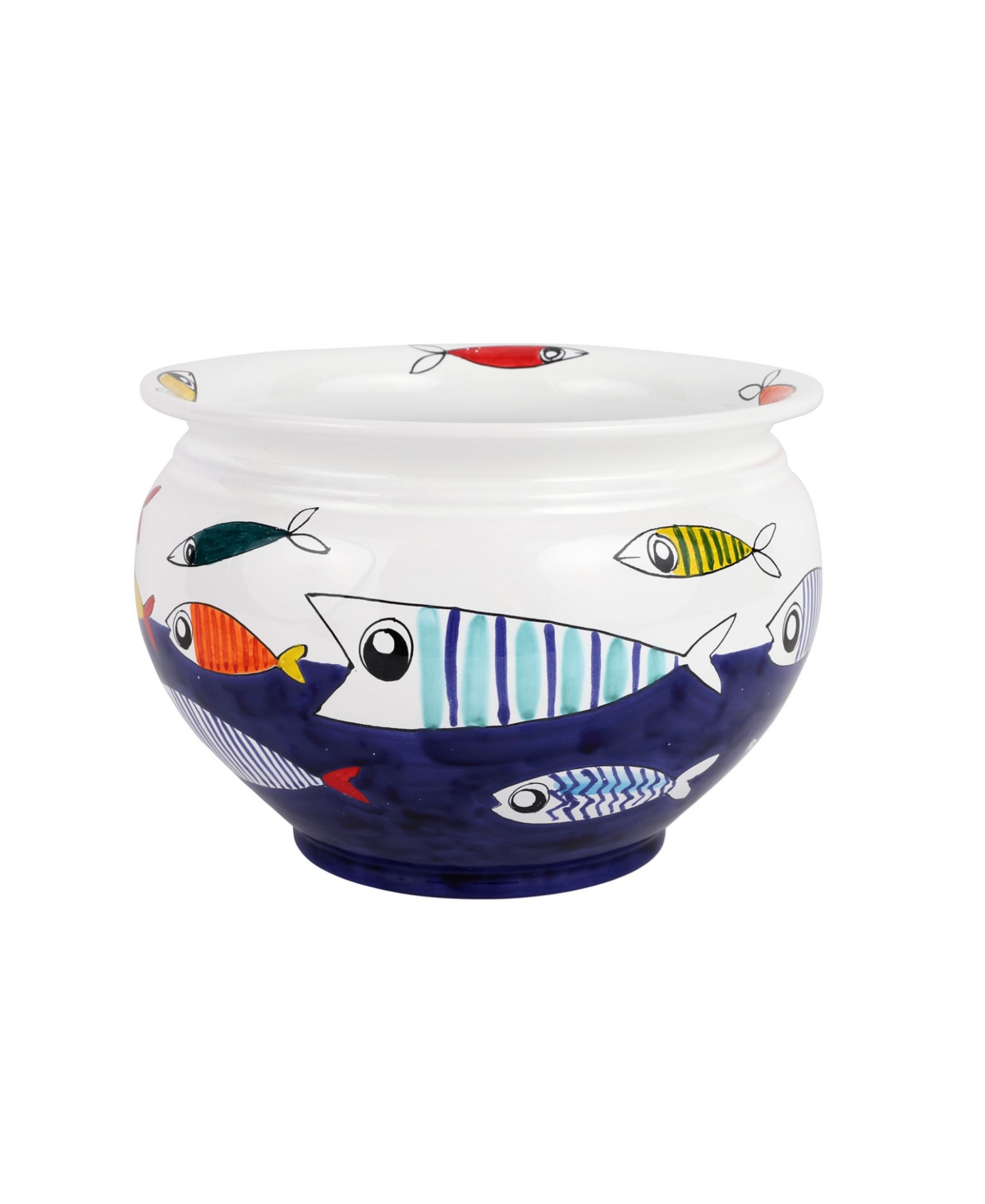 Pesce Pazzo Medium Cachepot - Blue