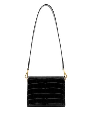 Mini Flap Croc Crossbody Bag